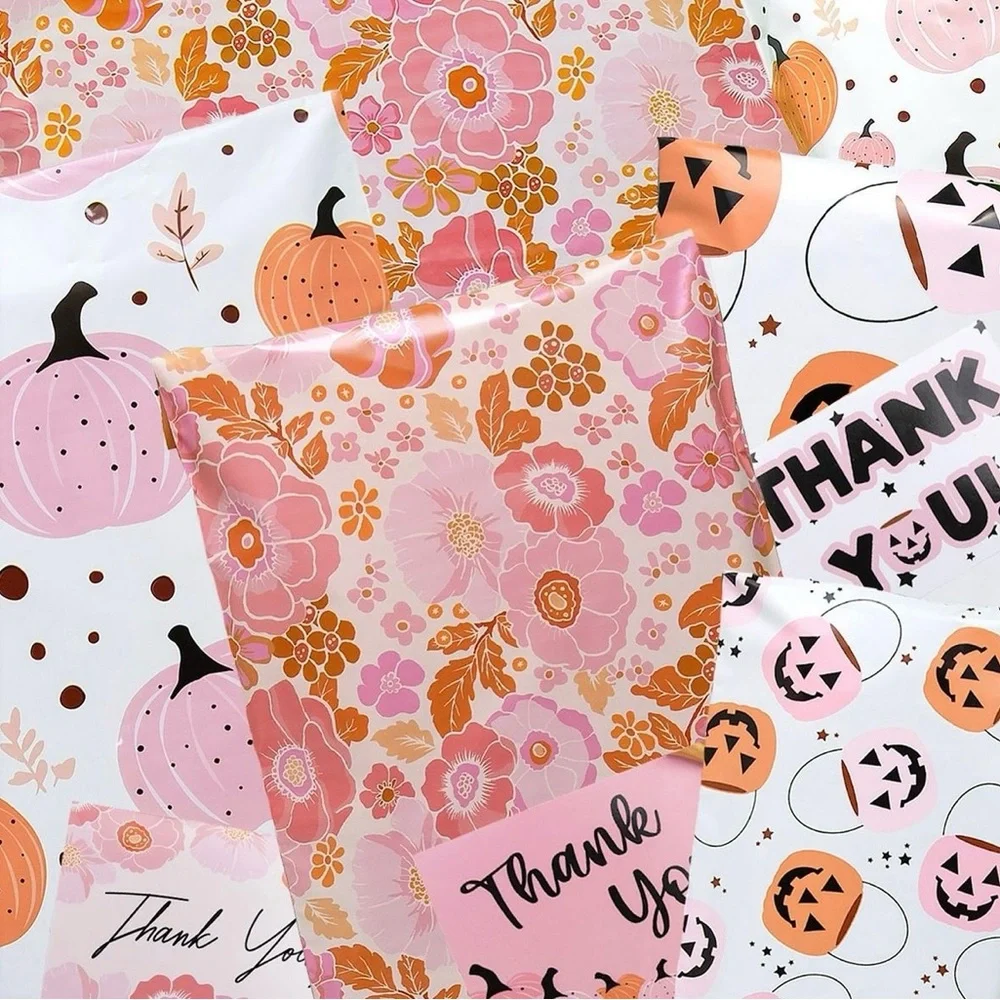 Fall Floral Poly Mailers 14x17 Pack of 25 - Picture 3 of 5